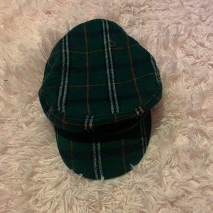 plaid newsboy hat !!